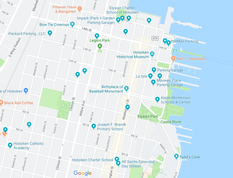 Map of Hoboken